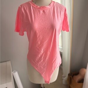 Vibrant Pink Women's Bodysuit Top